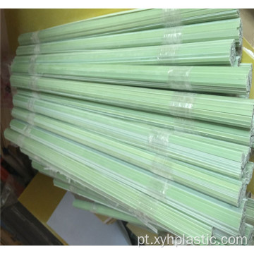 Faixa plana de fibra de vidro FR4 verde de superfície lisa